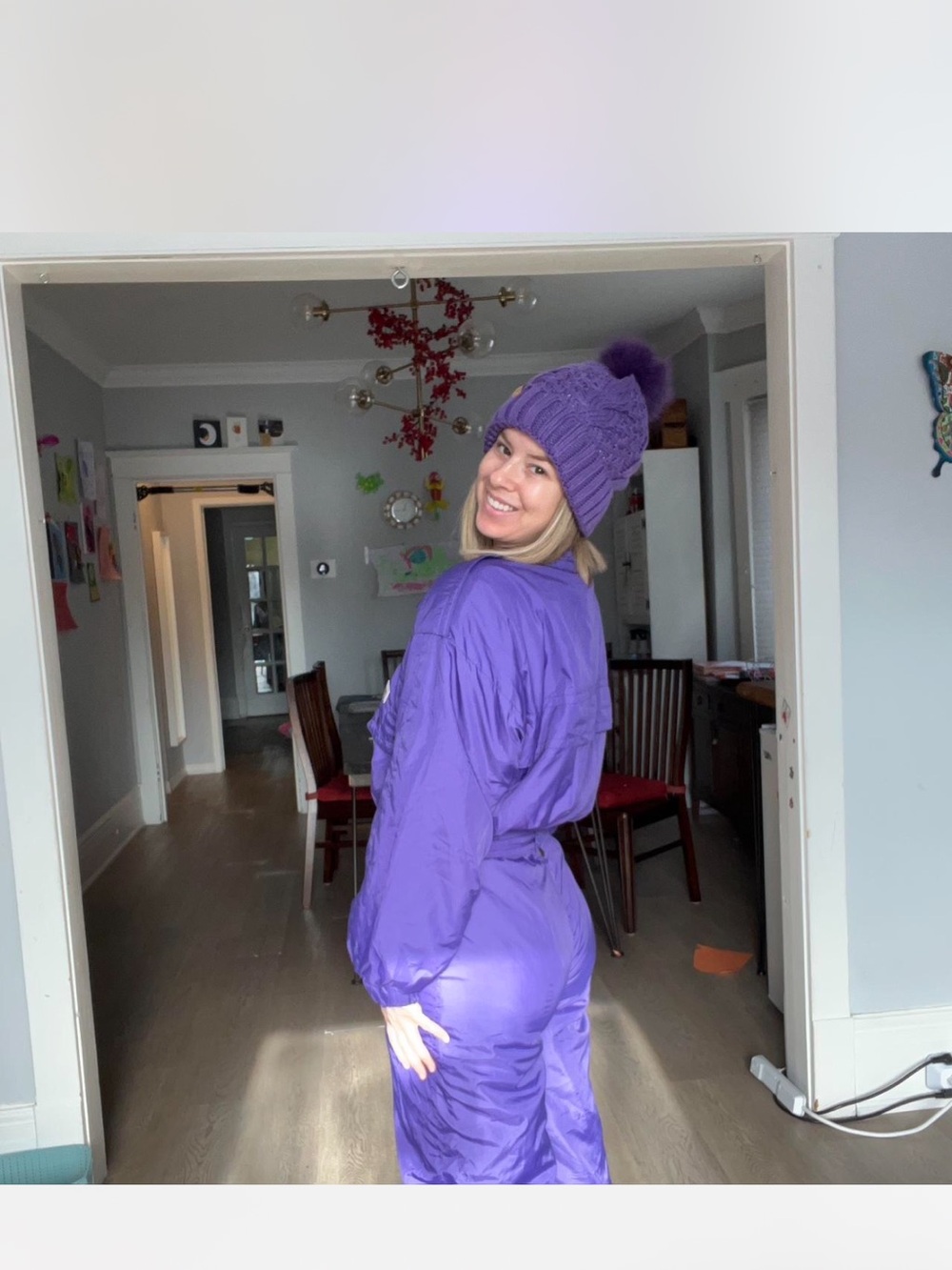 Purple Women's Ski Jacket and Pant Set - Cozy Winter Snow Suit